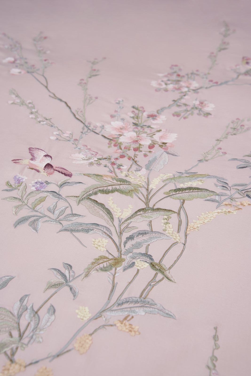 Hand push embroidery process
