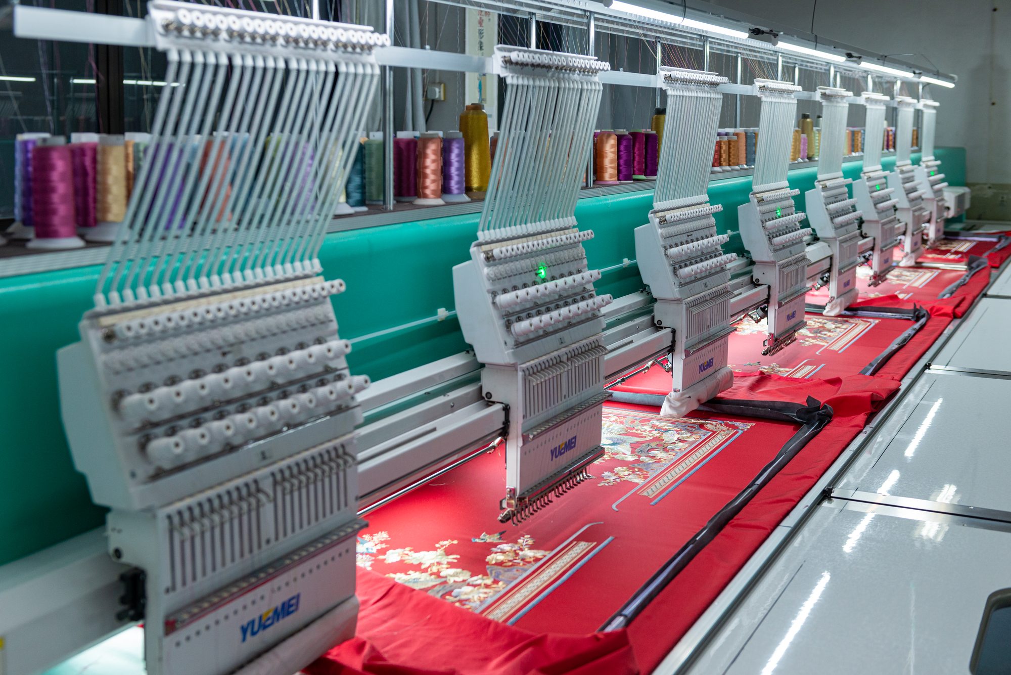 Embroidery production area